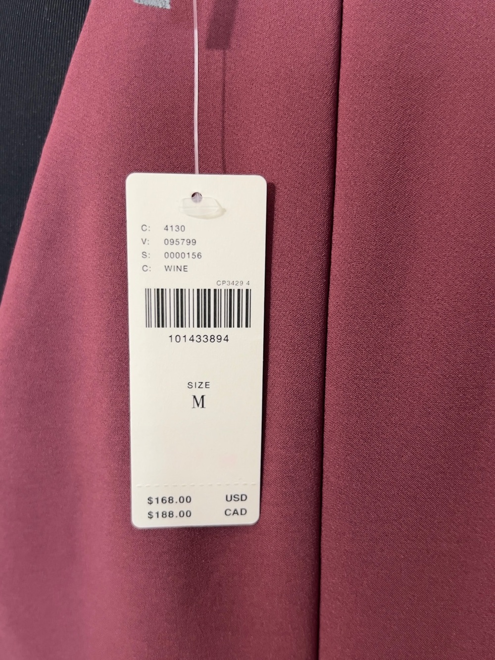 NWT! Anthropologie Halter Cutout Slim Midi Dress. M. Burgundy Retails for $168 - Picture 13 of 14
